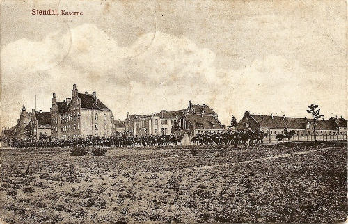 historische Aufnahme des Geländes der Husarenkaserne Stendal